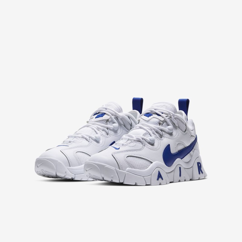 Nike Air Barrage Lav Sneakers Børn Hvide | DD1988-766