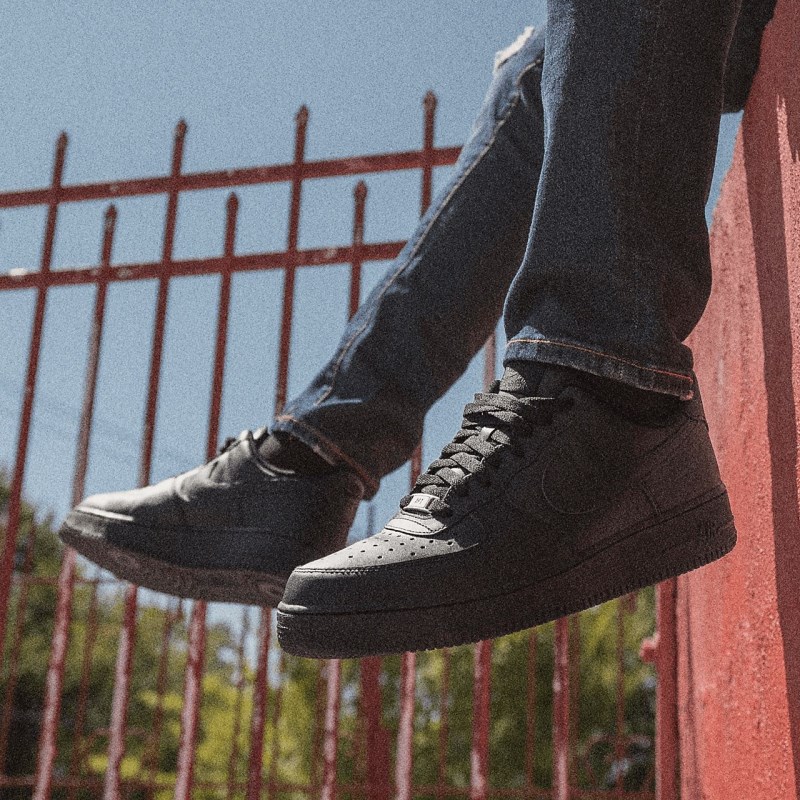 Nike Air Force 1 '07 Sneakers Herre Sort | YM1589-823