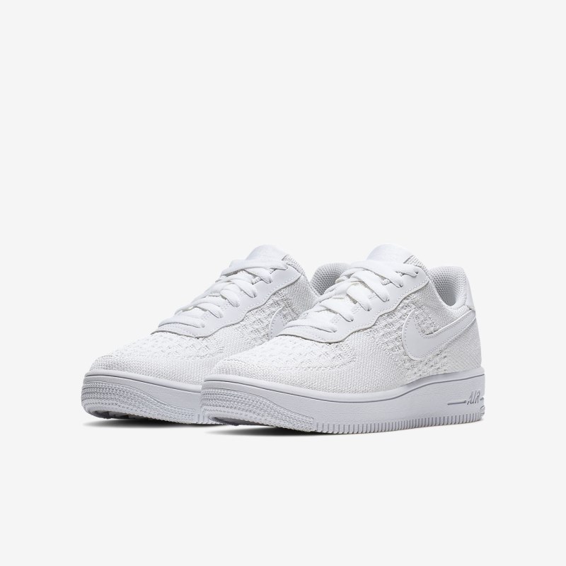 Nike Air Force 1 Flyknit 2.0 Sneakers Børn Hvide | NI9282-822