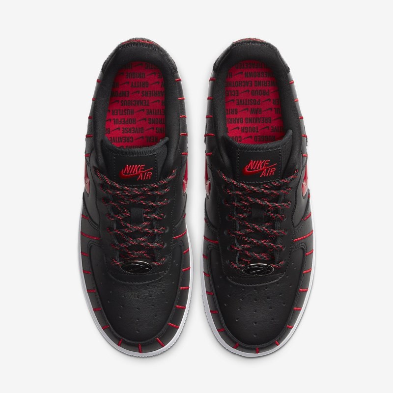 Nike Air Force 1 Jewel Sneakers Dame Sort | KB8335-721