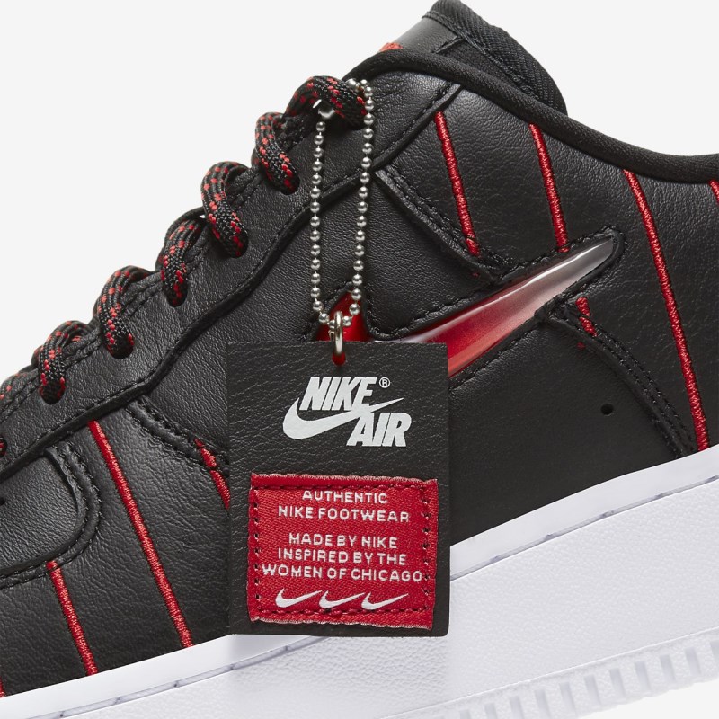 Nike Air Force 1 Jewel Sneakers Dame Sort | KB8335-721