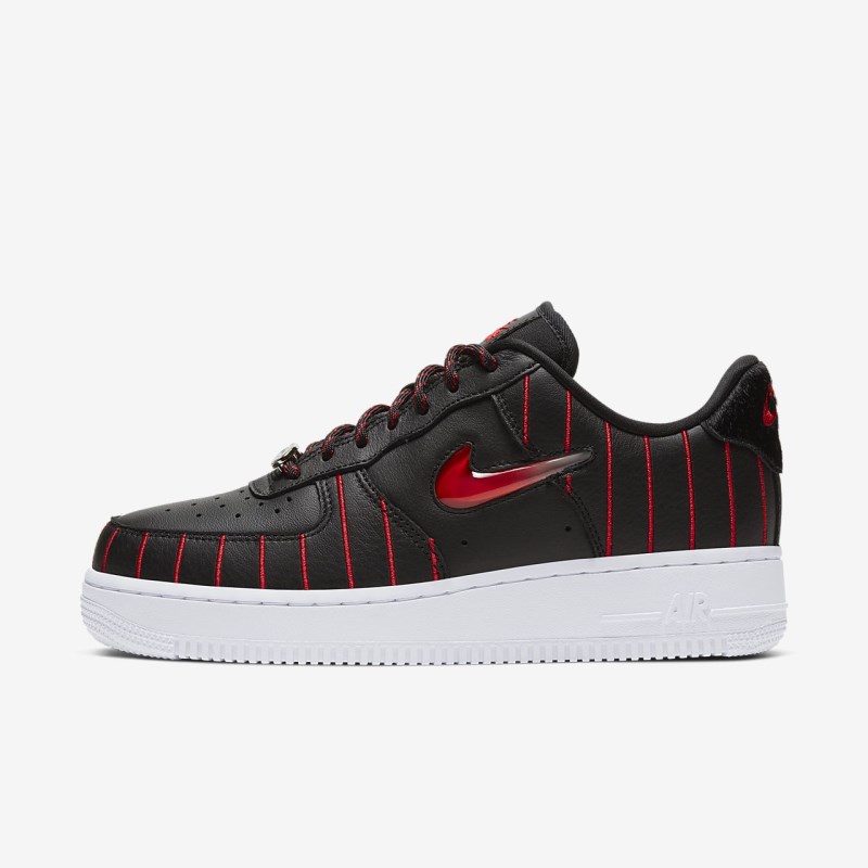 Nike Air Force 1 Jewel Sneakers Dame Sort | KB8335-721