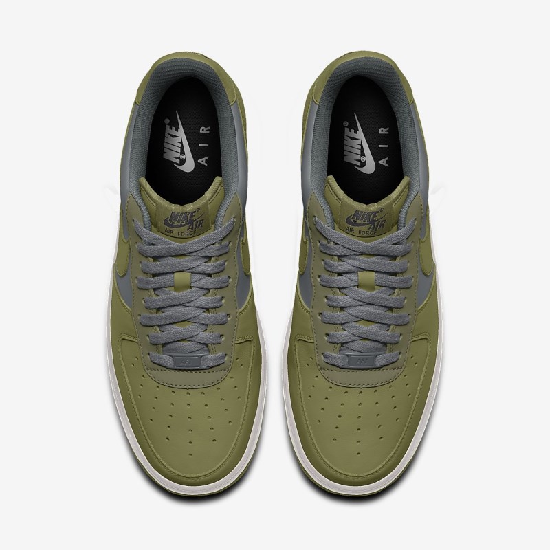 Nike Air Force 1 Lav Sneakers Dame Grøn | RB7879-173