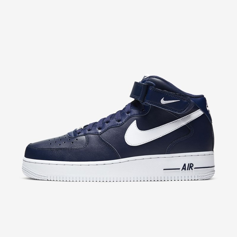 Nike Air Force 1 Mid \'07 Sneakers Herre MørkeBlå | NP9719-700