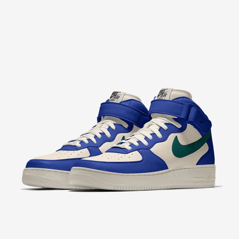 Nike Air Force 1 Mid Sneakers Dame Blå | CD2476-636