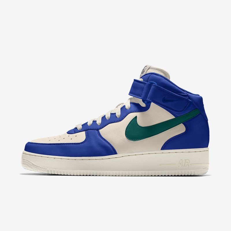 Nike Air Force 1 Mid Sneakers Dame Blå | CD2476-636