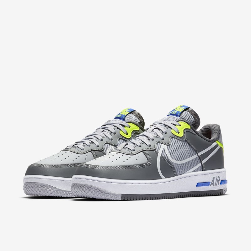 Nike Air Force 1 React Sneakers Herre Grå | RD1309-407