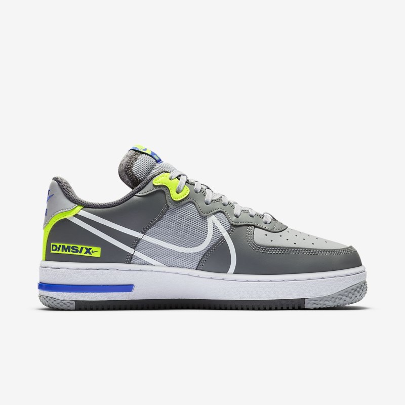 Nike Air Force 1 React Sneakers Herre Grå | RD1309-407