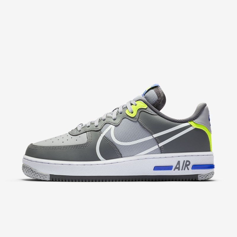 Nike Air Force 1 React Sneakers Herre Grå | RD1309-407