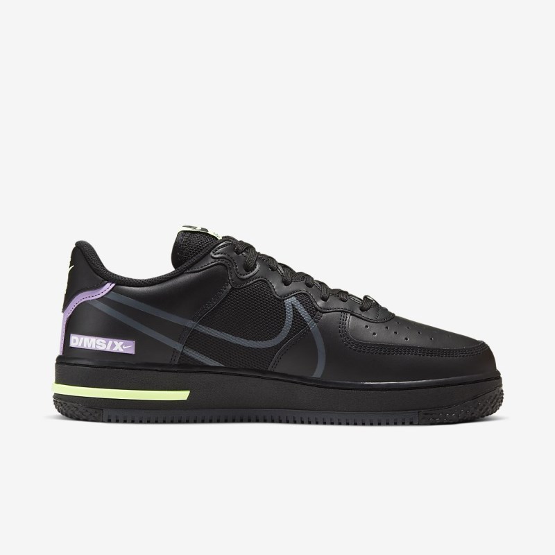Nike Air Force 1 React Sneakers Herre Sort | MD2126-409