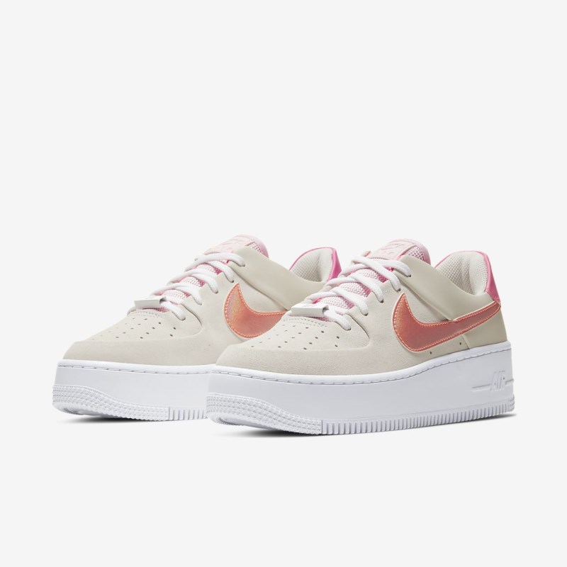 Nike Air Force 1 Sage Lav Sneakers Børn Beige | EY9234-532