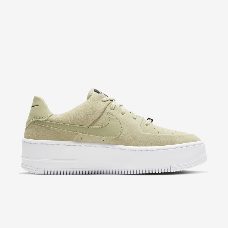 Nike Air Force 1 Sage Lav Sneakers Børn Olivengrøn | RN4622-226
