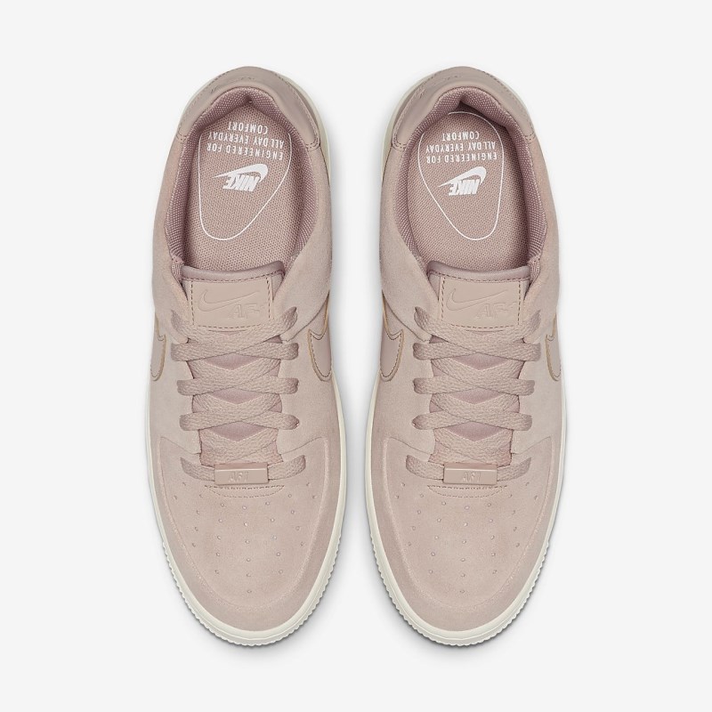 Nike Air Force 1 Sage Lav Sneakers Dame Beige | OK6239-581