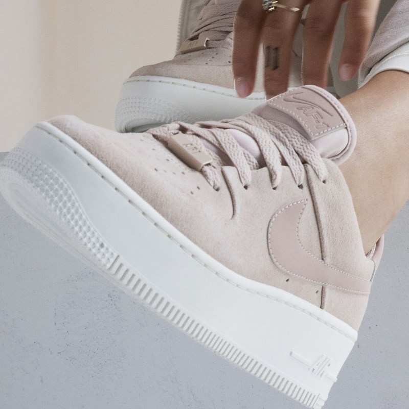 Nike Air Force 1 Sage Lav Sneakers Dame Beige | OK6239-581