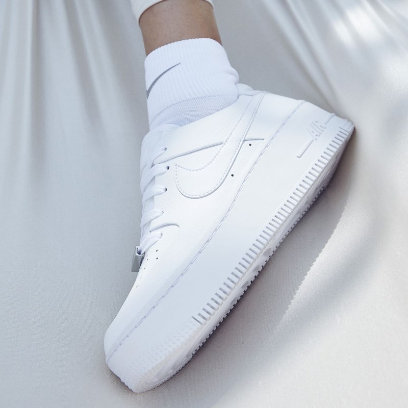 Nike Air Force 1 Sage Lav Sneakers Dame Hvide | UV3581-665
