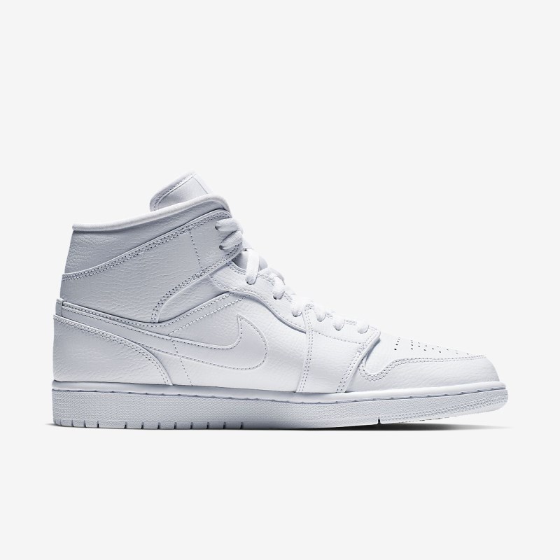Nike Air Jordan 1 Mid Jordan Sko Herre Hvide | DJ2670-205