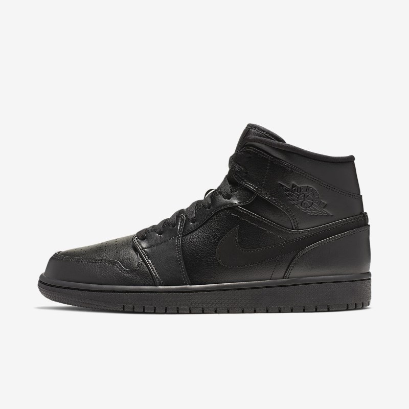 Nike Air Jordan 1 Mid Jordan Sko Herre Sort | NY2143-643