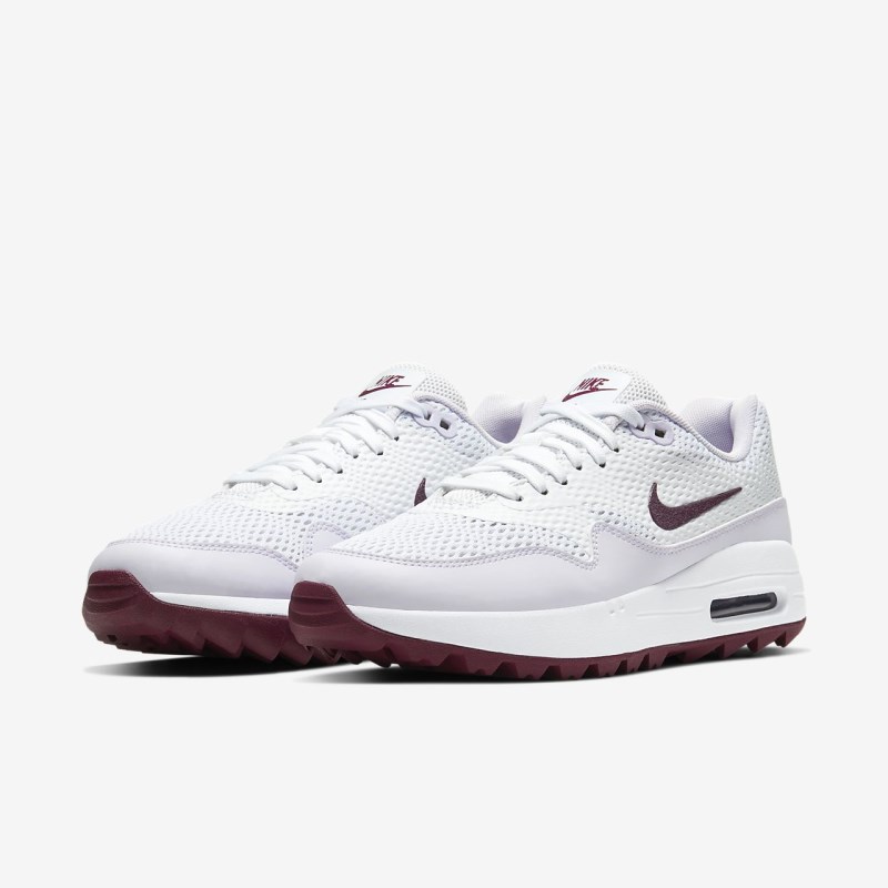 Nike Air Max 1 G Golfsko Dame Hvide | JB7230-715