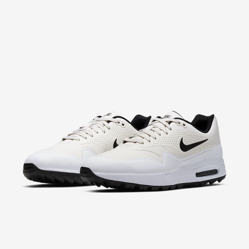 Nike Air Max 1 G Golfsko Herre Hvide | YE0025-773