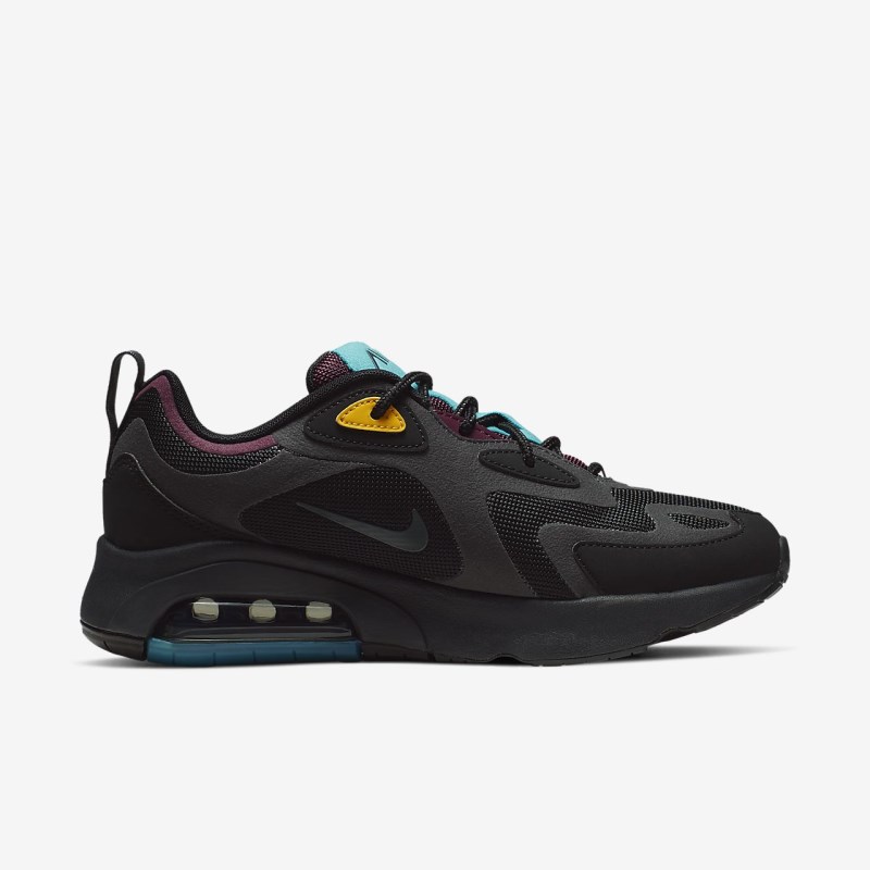 Nike Air Max 200 Sneakers Dame Sort | YL1641-897