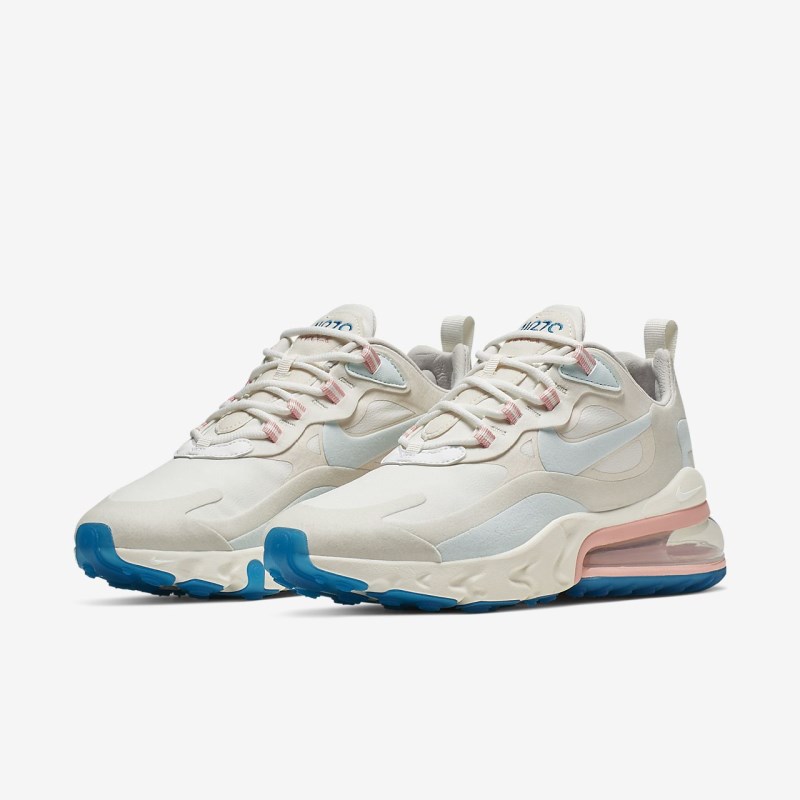 Nike Air Max 270 React (American Modern) Sneakers Dame Hvide | DW8481-851