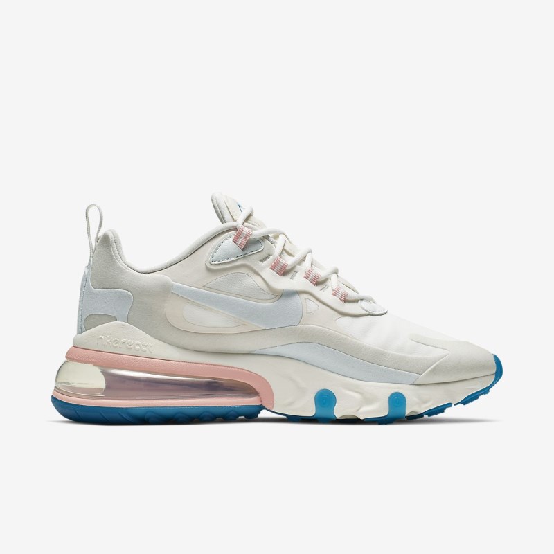 Nike Air Max 270 React (American Modern) Sneakers Dame Hvide | DW8481-851