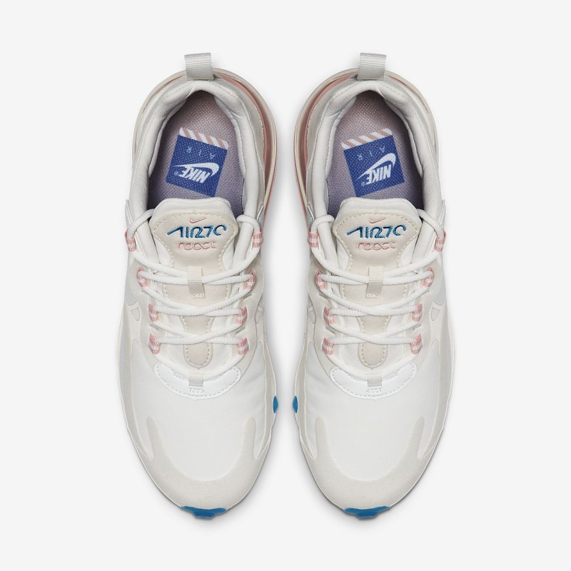 Nike Air Max 270 React (American Modern) Sneakers Dame Hvide | DW8481-851