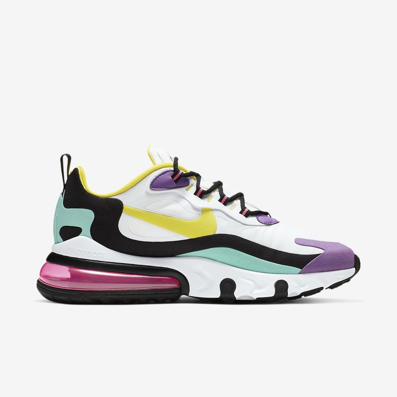 Nike Air Max 270 React (Geometric Abstract) Sneakers Herre Hvide | JD1595-430