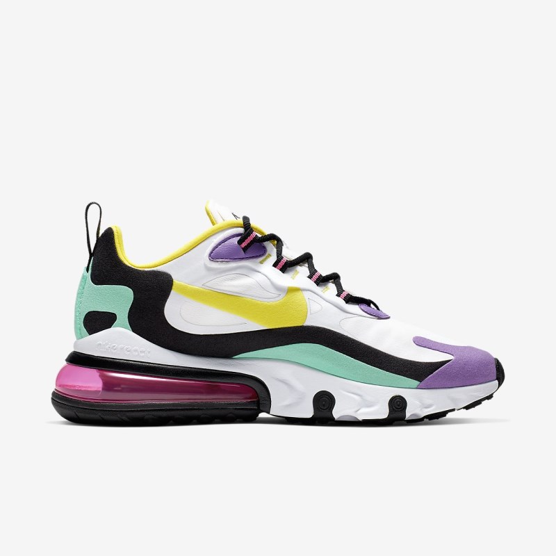 Nike Air Max 270 React (Geometric Abstract) Sneakers Dame Hvide | UG4292-144