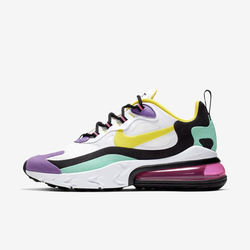 Nike Air Max 270 React (Geometric Abstract) Sneakers Dame Hvide | UG4292-144