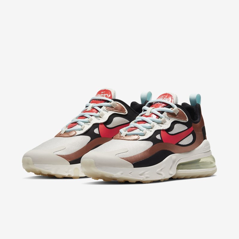 Nike Air Max 270 React Sneakers Dame Beige | UE0894-800