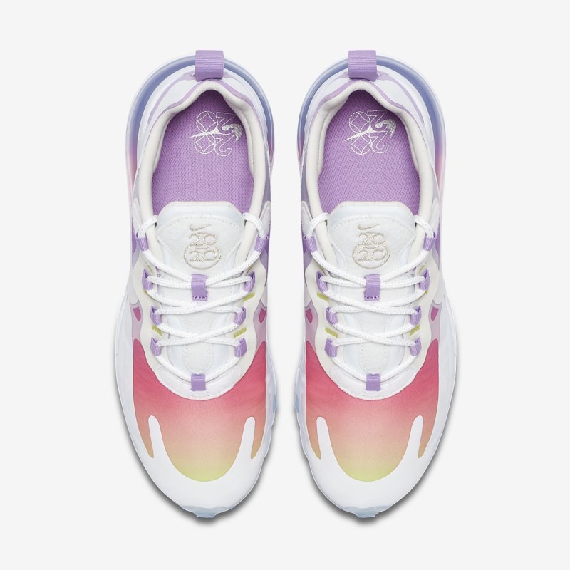 Nike Air Max 270 React Sneakers Dame Hvide | PZ2215-709