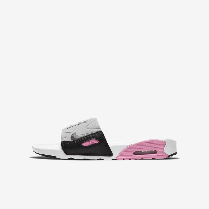 Nike Air Max 90 Badesandaler Dame Hvide | TB9133-171