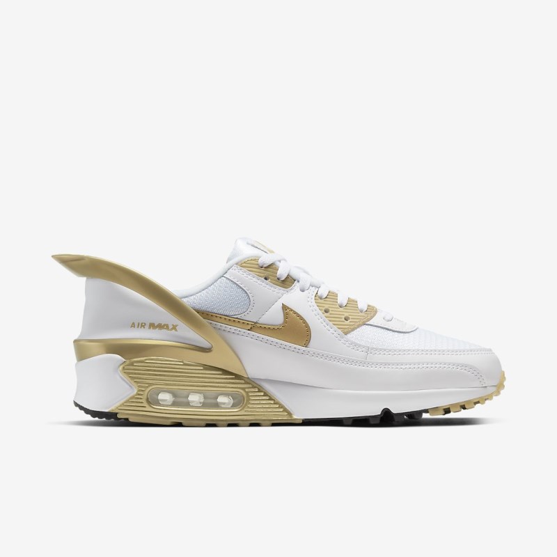 Nike Air Max 90 FlyEase Sneakers Dame Hvide | MZ8981-550