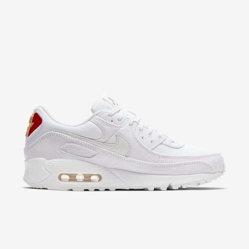 Nike Air Max 90 Premium Sneakers Herre Hvide | QP4331-147