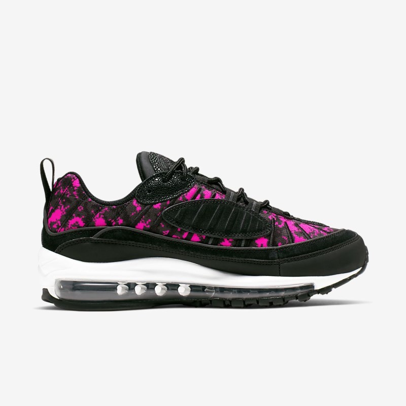 Nike Air Max 98 Premium Camo Sneakers Dame Sort | JI7121-851