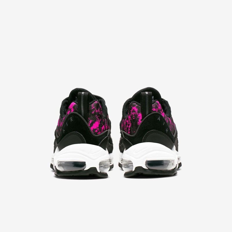 Nike Air Max 98 Premium Camo Sneakers Dame Sort | JI7121-851