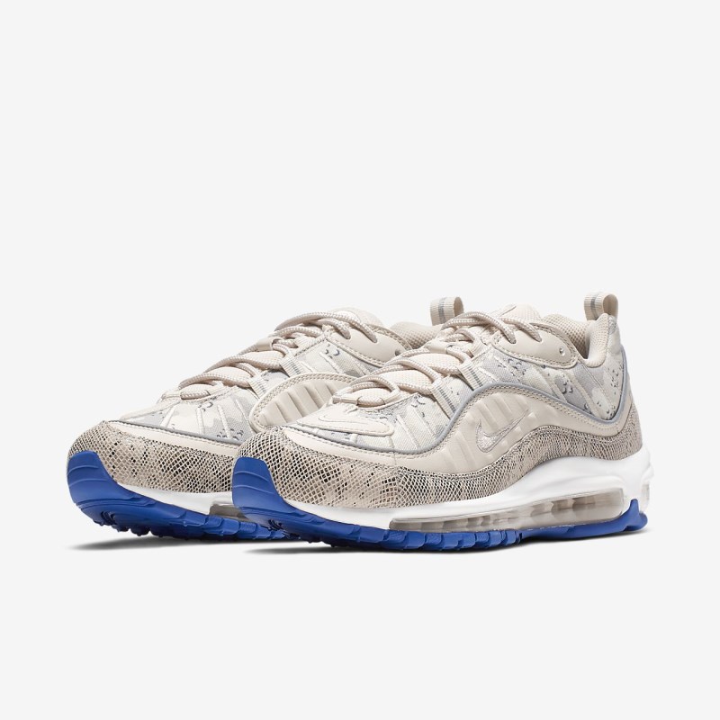 Nike Air Max 98 Premium Camo Sneakers Dame LyseBrune | XN7040-207