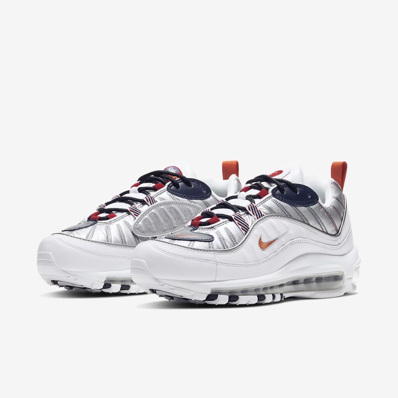 Nike Air Max 98 Premium Sneakers Dame Hvide | AP9720-108