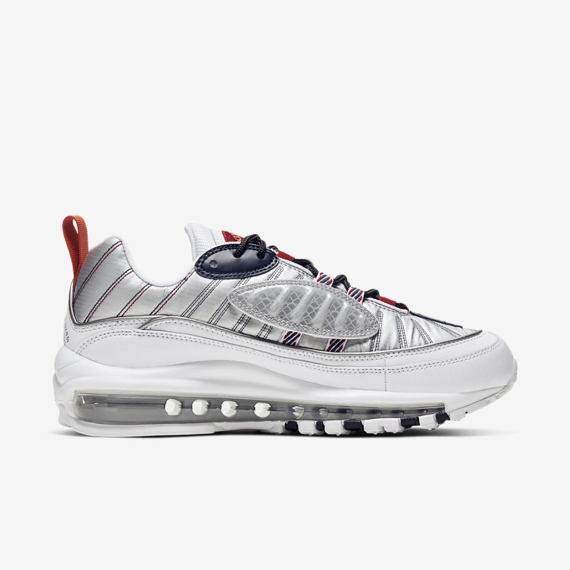 Nike Air Max 98 Premium Sneakers Dame Hvide | AP9720-108