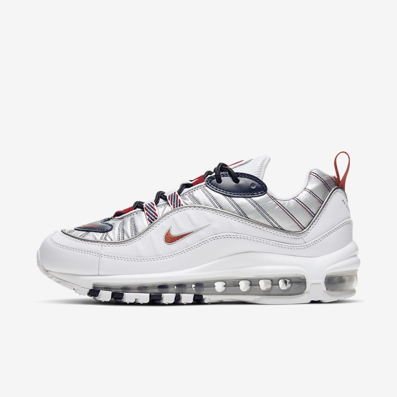 Nike Air Max 98 Premium Sneakers Dame Hvide | AP9720-108