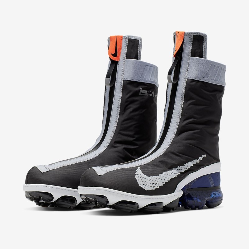Nike Air VaporMax FlyKnit Gaiter ISPA Sneakers Dame Sort | VB8809-042