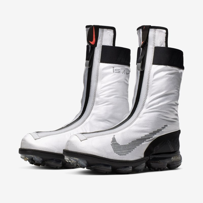 Nike Air VaporMax FlyKnit Gaiter ISPA Sneakers Dame Sølv | WJ2158-697