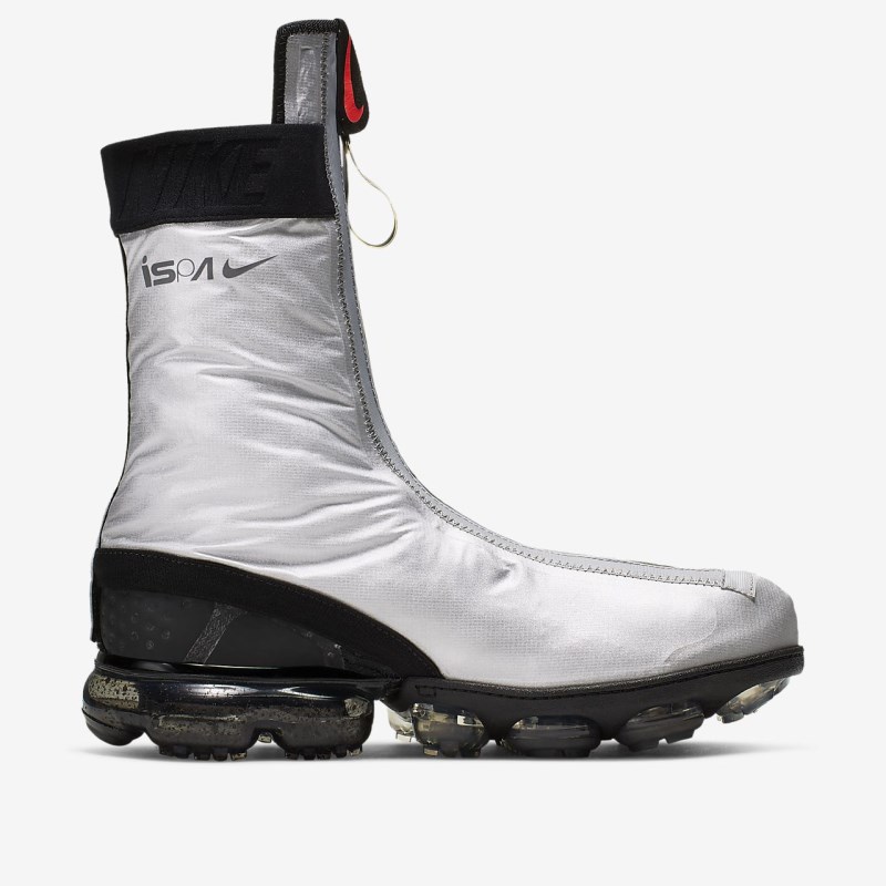 Nike Air VaporMax FlyKnit Gaiter ISPA Sneakers Dame Sølv | WJ2158-697