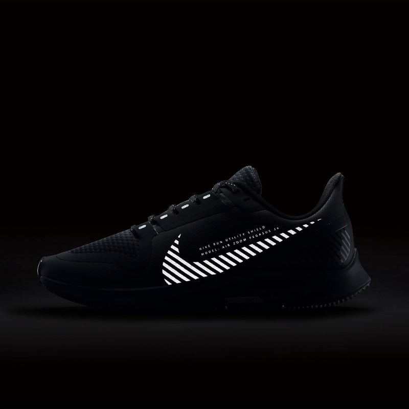 Nike Air Zoom Pegasus 36 Shield Løbesko Dame Sort | WY4189-310