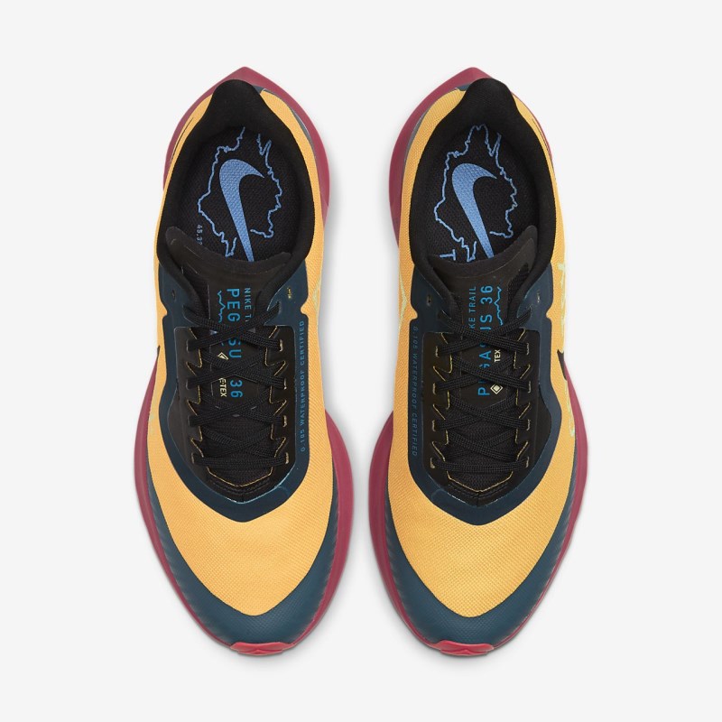 Nike Air Zoom Pegasus 36 Trail GORE-TEX Løbesko Dame Guld | UW8612-167