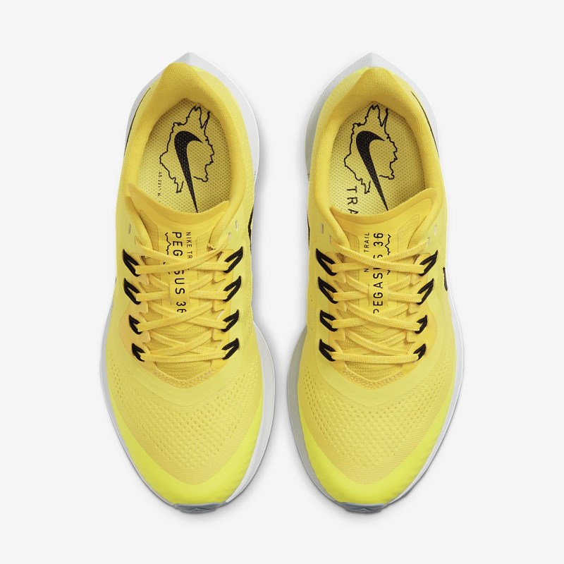 Nike Air Zoom Pegasus 36 Trail Løbesko Dame Gul | PO9224-952