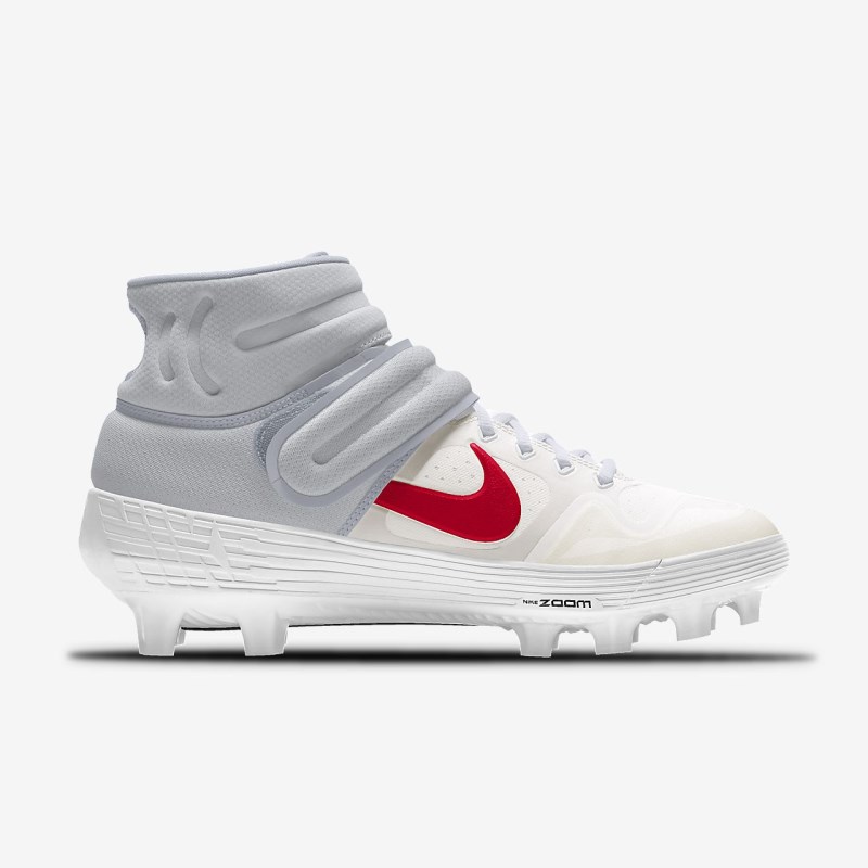 Nike Alpha Huarache Elite 2 Mid MCS Baseball Sko Dame Hvide | AA6387-054
