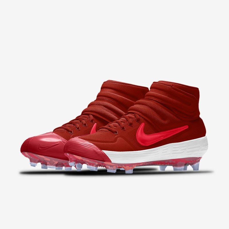 Nike Alpha Huarache Elite 2 Mid MCS Baseball Sko Herre Rød | AI6589-728