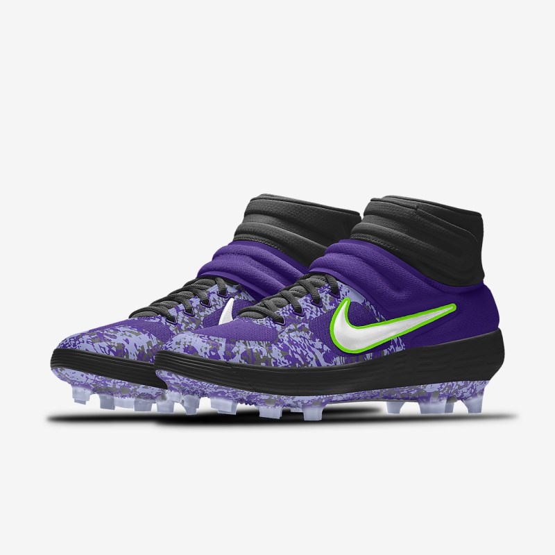 Nike Alpha Huarache Elite 2 Mid MCS Baseball Sko Herre Lilla | RX8330-795